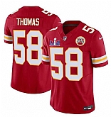 Men & Women & Youth Kansas City Chiefs #58 Derrick Thomas Red 2024 F.U.S.E. Super Bowl LVIII Patch Vapor Untouchable Limited Jersey,baseball caps,new era cap wholesale,wholesale hats